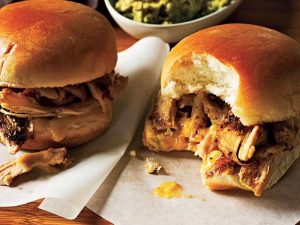 Bowling Green Pulled Chicken Sliders & Apricot BBQ Sauce